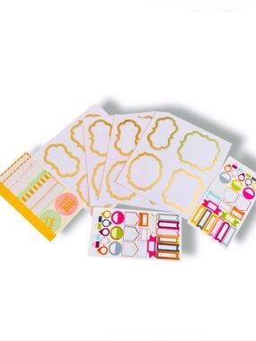 HUGE 100 Pc Set Colorful Office Labels